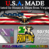 American Flag Bald Eagle Patriotic Decal Truck Rear Window Perforated 50/50 Sticker