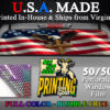 American Flag Bald Eagle Patriotic Decal Truck Rear Window Perforated 50/50 Sticker