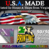 American Flag Bald Eagle Patriotic Decal Truck Rear Window Perforated 50/50 Sticker