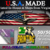 American Flag Bald Eagle Patriotic Decal Truck Rear Window Perforated 50/50 Sticker