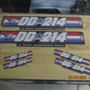 Military Retired DD-214 Discharge Bumper Sticker Decal Set