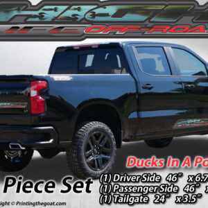 Ducks In a Pond Nature Scene Digital Printed Truck Accessory Decal Kit