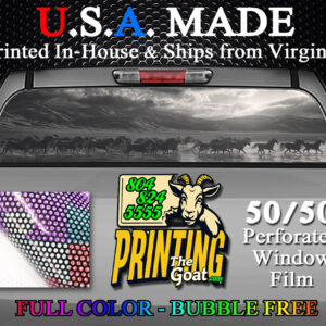 Wild Horses Nature Scene Decal Truck Rear Window Perforated 50/50 Sticker