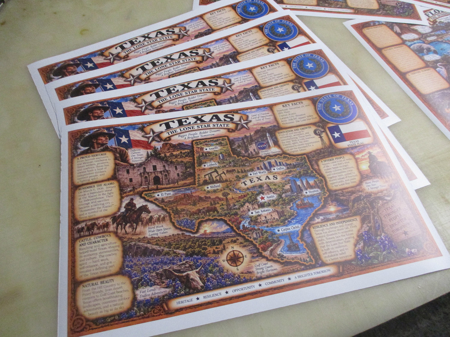 Historical State Placemats Set of 4 | Your State or Assorted | American History - Image 17